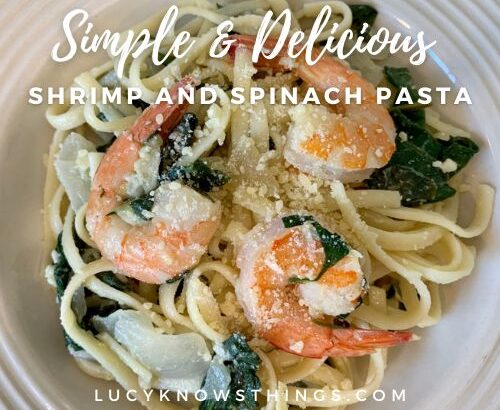Simple & Delicious Shrimp and Spinach Pasta